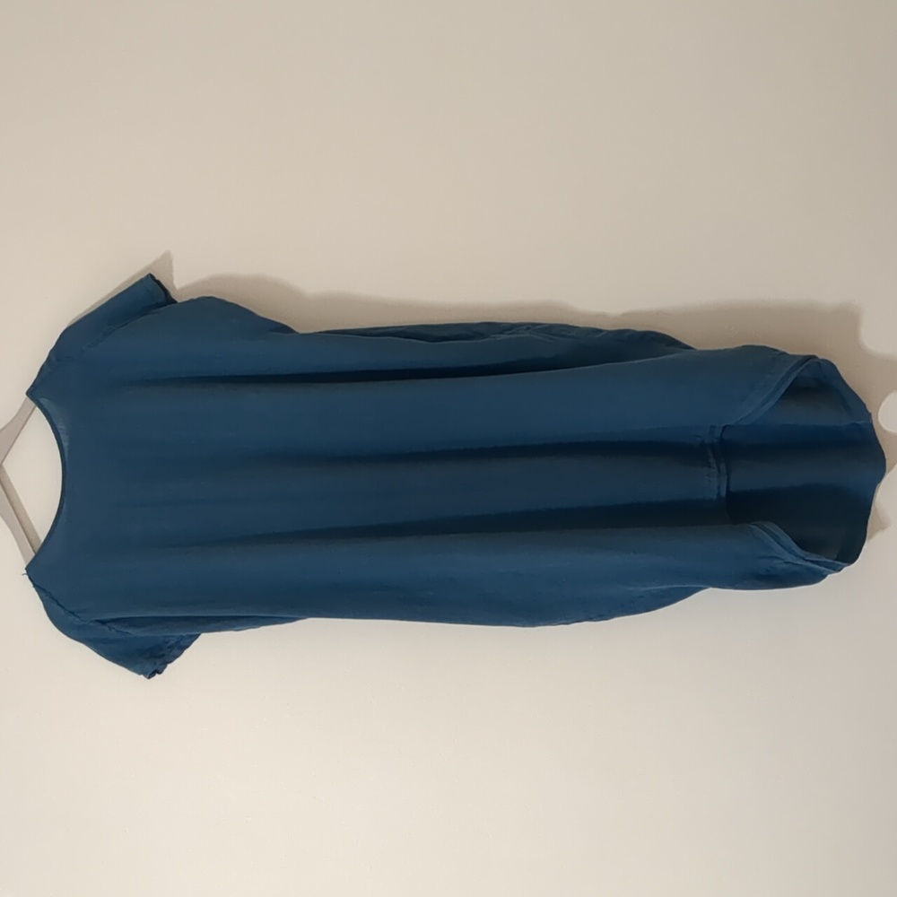Relaxed Teal Midi Dress - Short Sleeve Women’s Dress